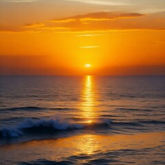 Obraz premium sunset over the sea