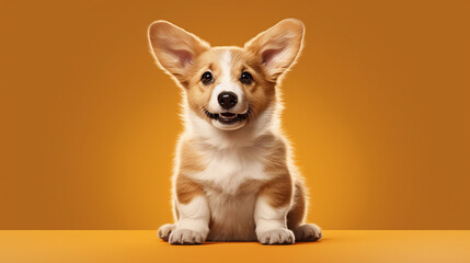 Pet personality in minimalist style. Generative IA