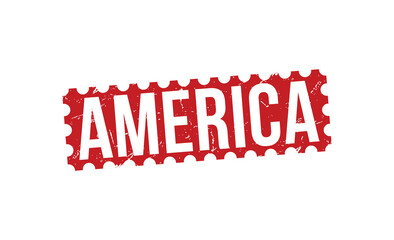 Fototapeta na wymiar America stamp grunge rubber stamp on white background. America stamp sign. America stamp.