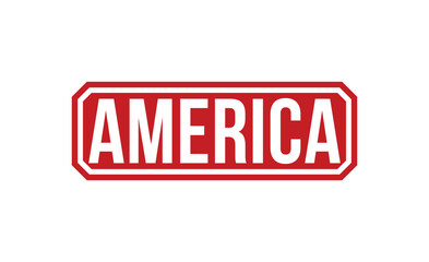 America Red Rubber Stamp vector design.