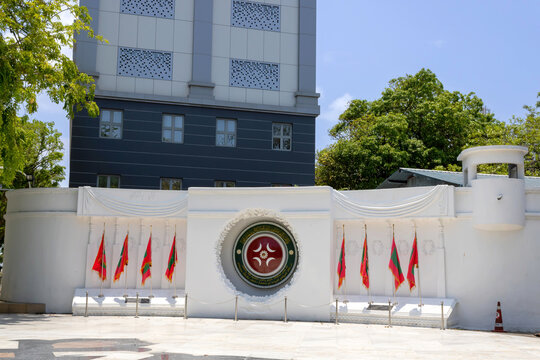 Mal&eacute;, Maldives - April 14, 2023: Victory Monument