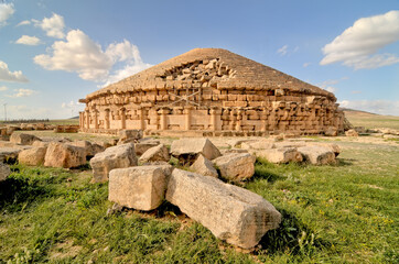 Medracen  - a royal mausoleum-temple of the Berber Numidian Kings near Batna city  - Algeria