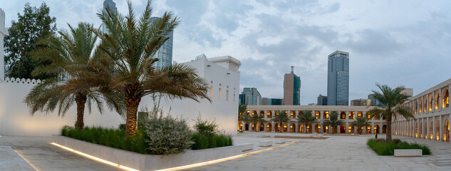 Qasr Al Hosn fort in center of Abu Dhabi (UAE) the old palace of the ruling family.