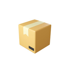 LOGISTIC BOX 3D RENDER ISOLATED IMAGES