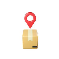 PACKAGE LOCATION 3D ISOLATED IMAGES