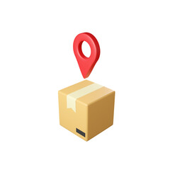 PACKAGE LOCATION 3D ISOLATED IMAGES