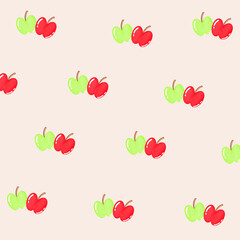 seamless pattern with apples