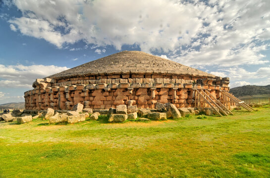  Medracen  - a royal mausoleum-temple of the Berber Numidian Kings near Batna city  - Algeria