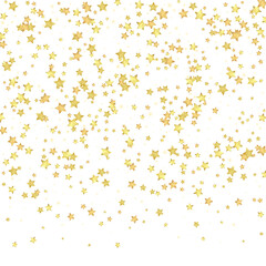Magic stars vector overlay.  Gold stars scattered