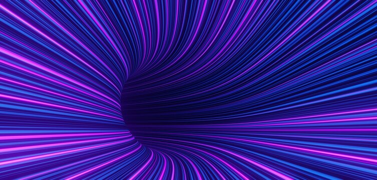 3d render technology abstract colorful high-speed light trails background, motion effect, neon fastest glowing light, empty space scene, spotlight, cyber futuristic sci-fi background,