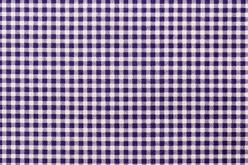 Close-up plaid fabric pattern texture and textile background.