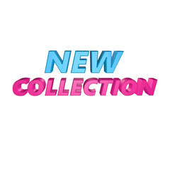 New Collection 3d rendering png for advertising