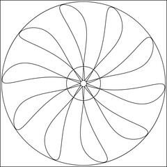 Geometric Coloring Page M_2204170