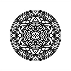 Polynesian Style Circular Shape Tattoo M_2204027