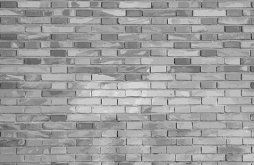 Realistic Vector brick wall pattern horizontal background. Flat wall texture. White textured brickwork for print, paper, design, photo background