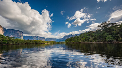 Scenic view of Canaima National Park Mountains and Canyons in Venezuela