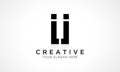 II Letter Logo Design Vector Template. Alphabet Initial Letter II Logo Design With Glossy Reflection Business Illustration.