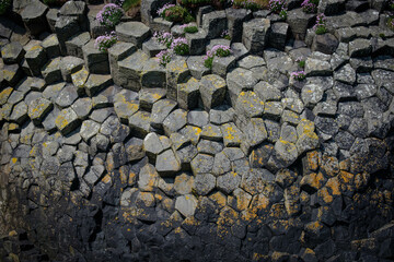 Hexagonal Volcanic Rock at Fingal's Cave, Isle of Staffa