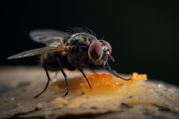 a fly on the food