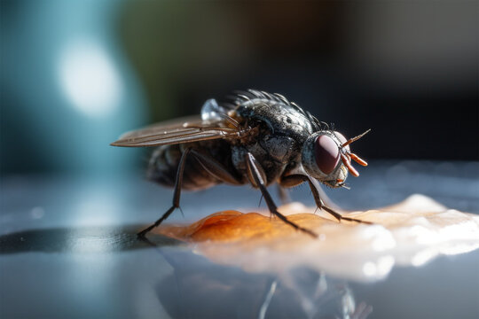a fly on the food