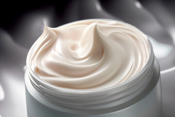 Cosmetic smear cream texture . Generative Ai