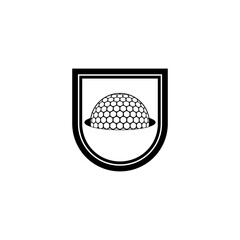 Golf shield icon isolated on transparent background