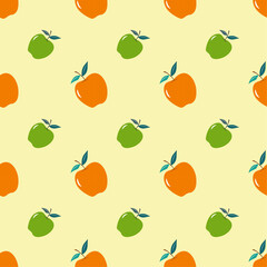 seamless background with apples, seamless pattern with apples, fresh apples background, yellowish background