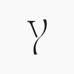 Initial Letter Y Logo Design Outstanding Creative Modern Symbol Sign