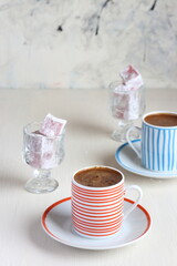 Turkish coffee and Turkish delight