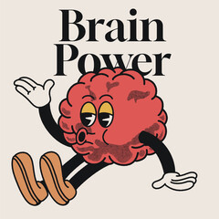 Brain Power With Brain Groovy Character