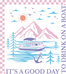 Summer Lake Sublimation Design Bundle