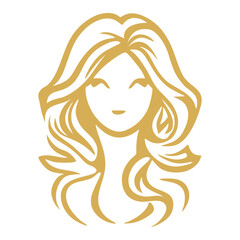 Woman face beauty salon cosmetics logo template 1