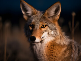 Fototapeta premium portrait of a wolf