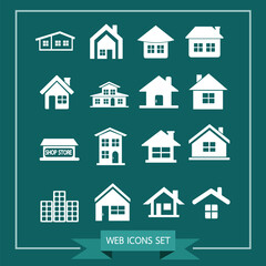 House Icon Real estate Set for website