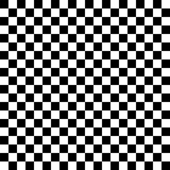 Checkered pattern. Black and white checkered seamless background. Vector illustration