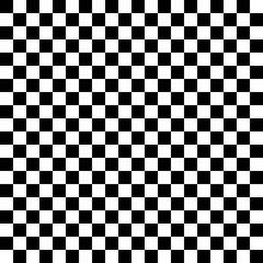 Fototapeta premium Checkered pattern. Black and white checkered seamless background. Vector illustration