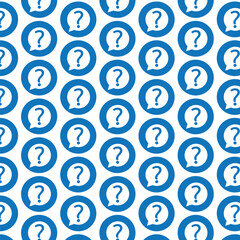 Pattern background Question mark sign icon