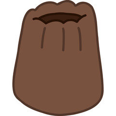 chocolate cake hand draw
