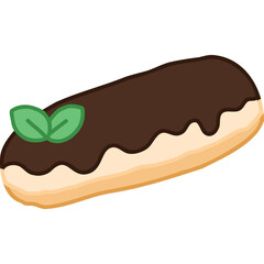 chocolate dessert hand draw
