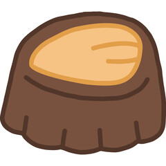 chocolate dessert hand draw