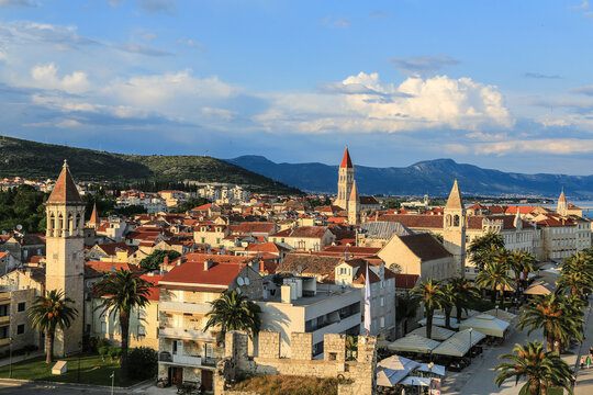Trogir, Croatia in sunset