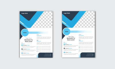 Professional Modern Corporate and Creative Business Flyer Design Template Horizontal Name Flyer Simple and Clean Visiting Flyer Vector illustration Colorful Business Flyer,Brochure Design