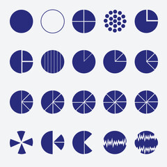 20 circle set template design