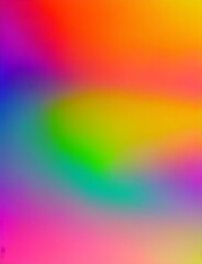 Obraz premium Rainbow color grainy gradient background, blurry cosmetics background, waves, wallpaper design, background, generative ai