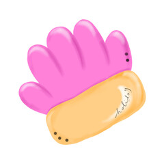 Glove cartoon doodle