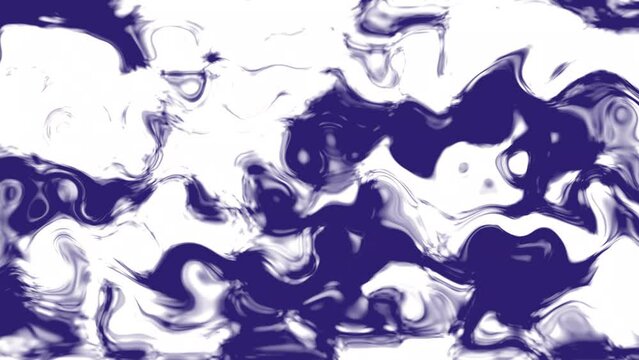 Abstract medium gray blue, and white liquid wave animation. Liquid background 4k video moving animated.
