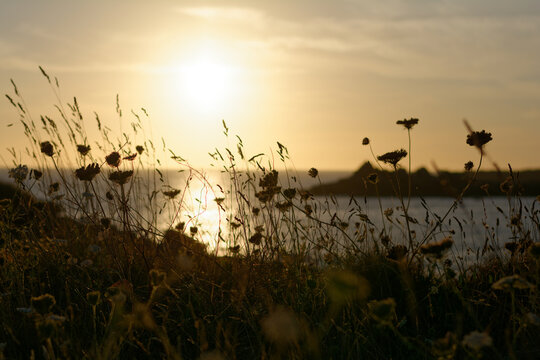 coucher de soleil en Bretagne