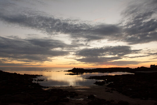 coucher de soleil en Bretagne