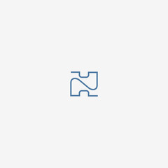 letter hn logo
