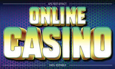 Online Casino text effect